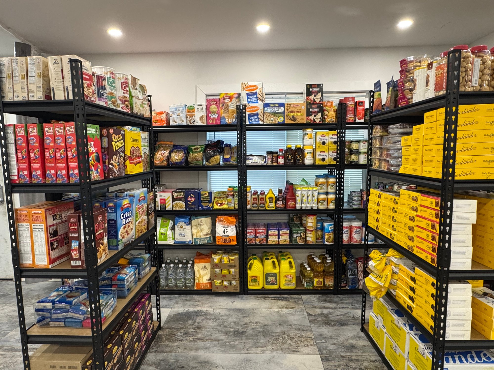 Food pantry shelves